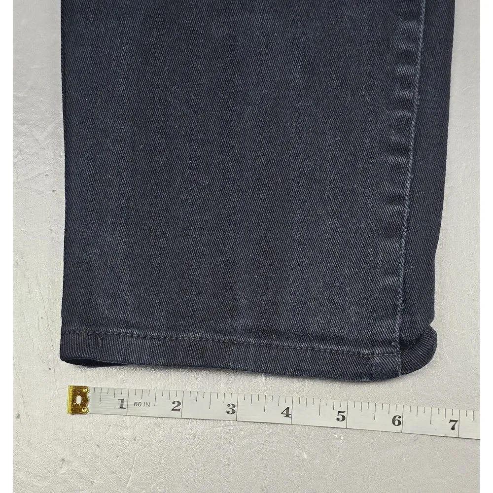 Akademiks Jeans Mens 40x34. Vintage Y2K Black Moto Suede Knee‎ Denim.
